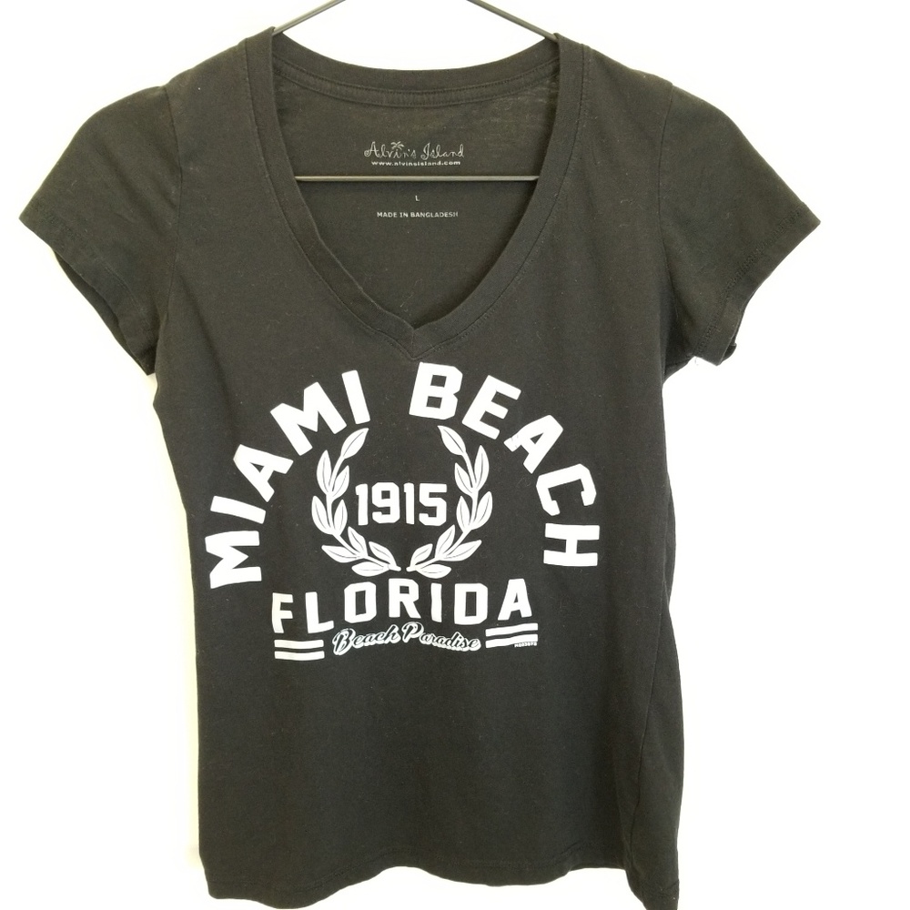 Miami beach florida 1915 short sleeve tee-shirt